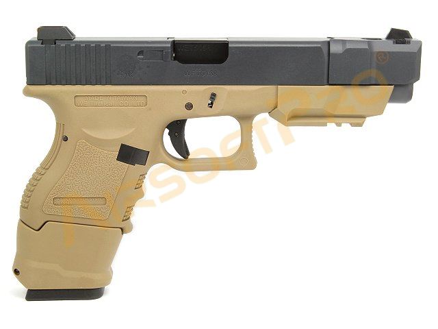 foto Glock 26C Gen4 advanced - TAN, kovový závěr, blowb